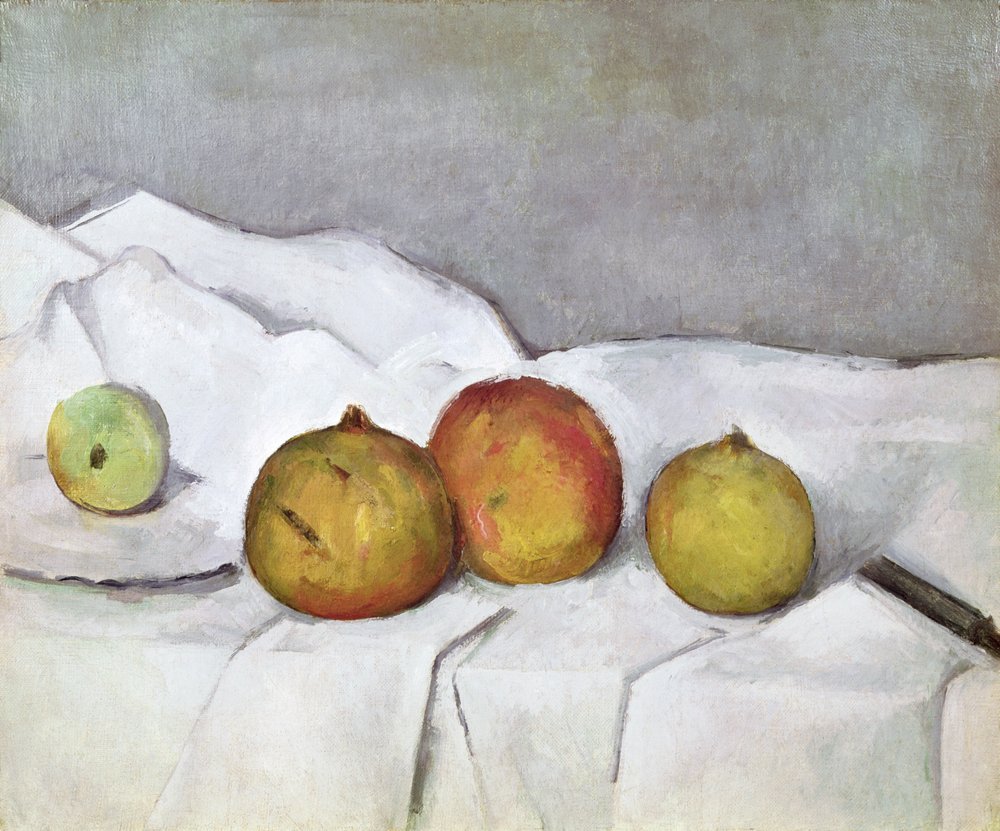 Paul Czanne - Fruit on a Cloth